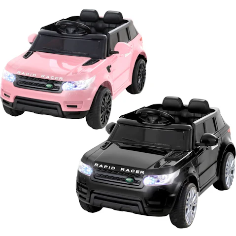 Rigo Kids Electric Car Ride-On Toy with Remote Control - Black/Pink