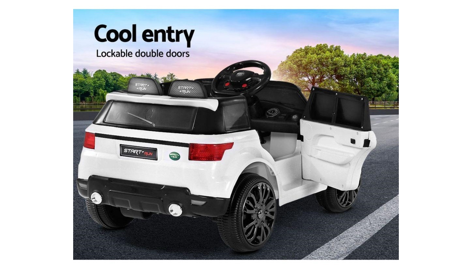 BL Kids Range Rover Evoque Inspired 12V Ride On Car - White | Harvey Norman