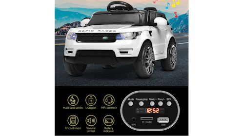 Rigo Kids Ride On Car Range Rover - White | Harvey Norman