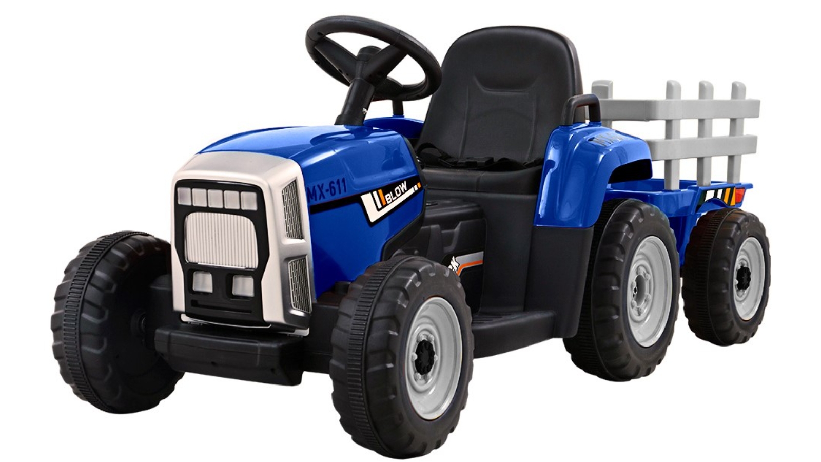 Rigo Kids Electric 12V Tractor Ride On for Toddlers - Blue