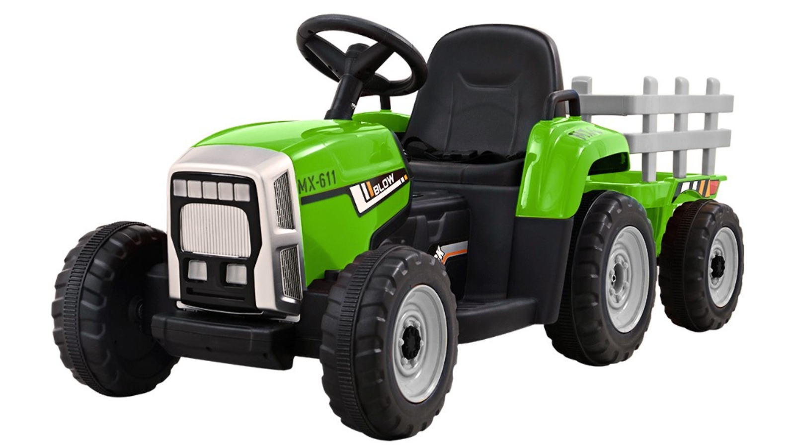 Rigo Kids Electric 12V Tractor Ride On for Toddlers Green