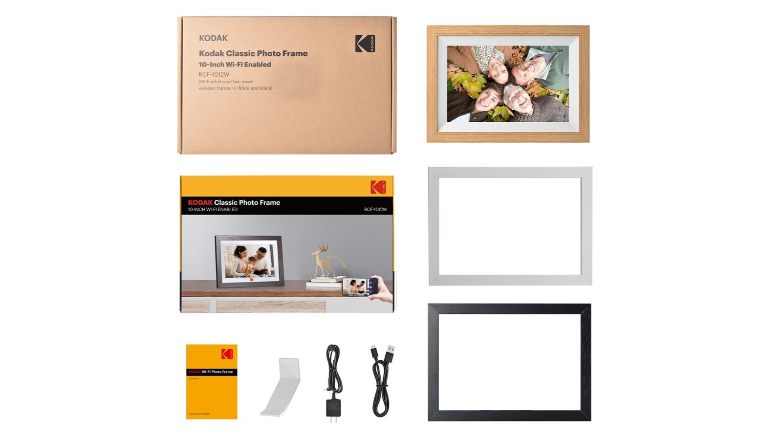 新品同様 KODAK CLASSIC PHOTO FRAME RCF-1012W KODAK (RCF-1012W) Classic Photo Frame, Black | eBay