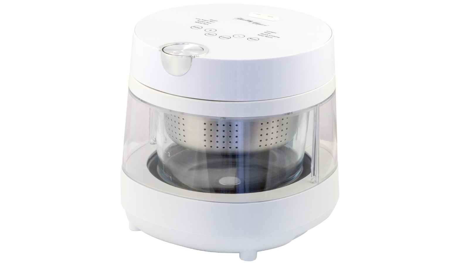 Healthy Choice 5-Cup Glass Rice Cooker with 8 Smart Cooking Program