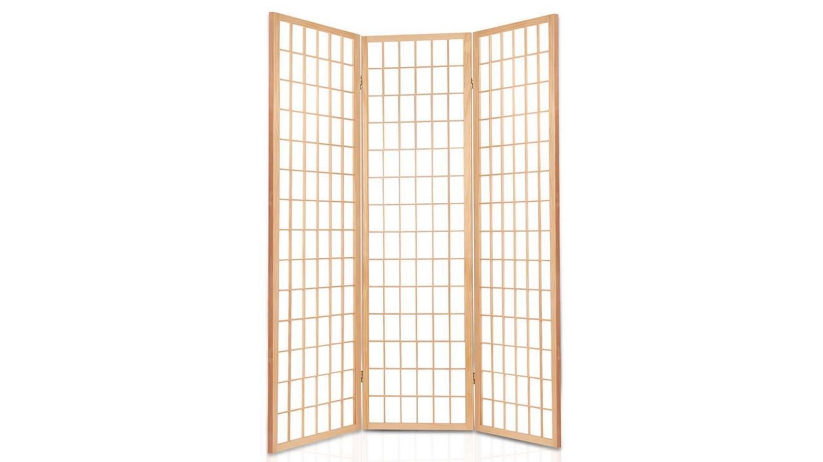 Artiss 3 Panel Wooden Room Divider - Natural