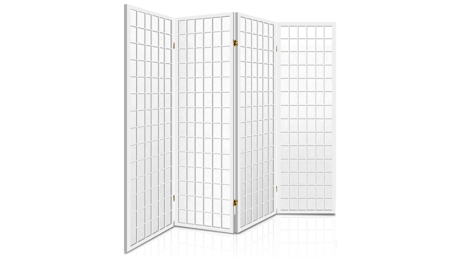 Artiss 4 Panel Wooden Room Divider - White