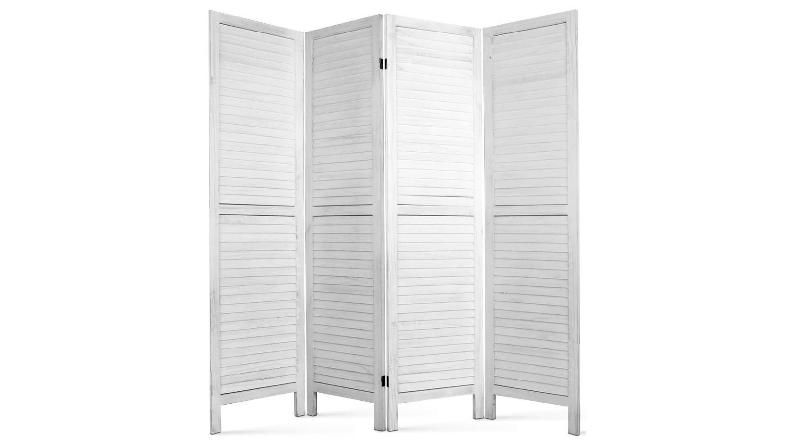 Artiss 4 Panel Room Divider Wood - White