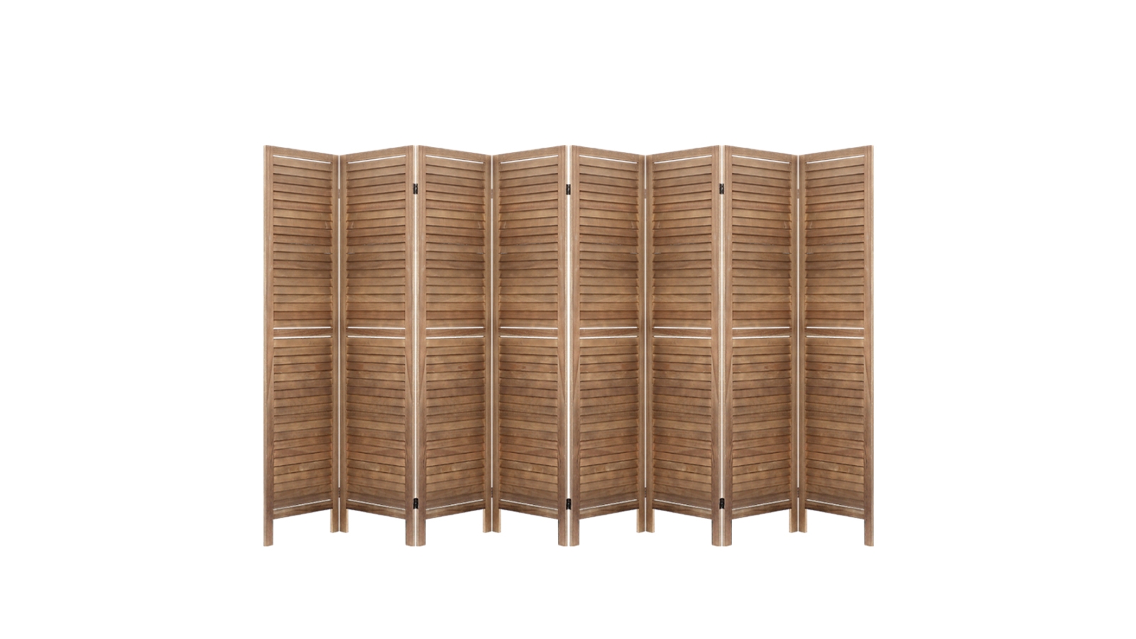 Artiss 8 Panel Room Divider Wooden - Brown