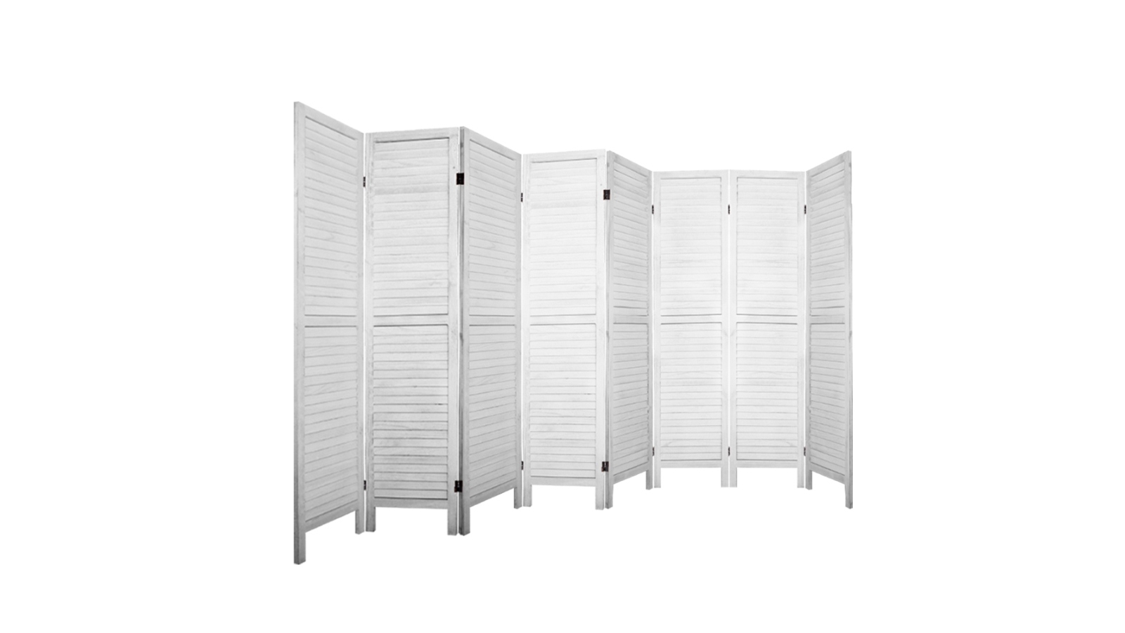 Artiss 8 Panel Room Divider Wooden - White