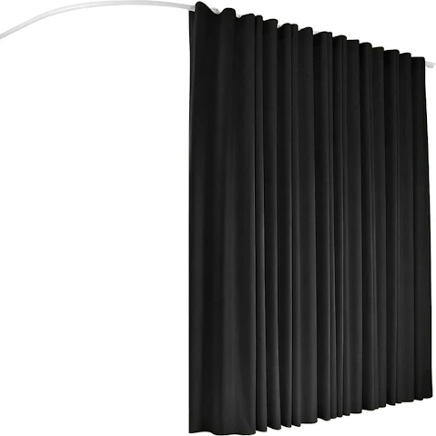 Artiss Flexible Curtain Ceiling Mounted Track Room Divider Set - Black