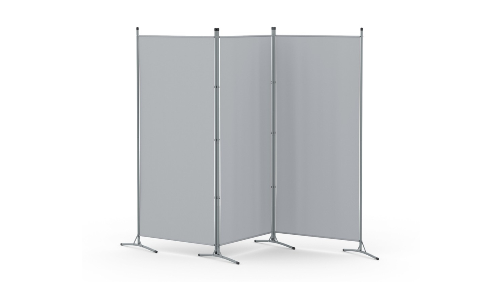 Artiss 260 x 180cm 3-Panel Fabric Screen Room Divider - Grey