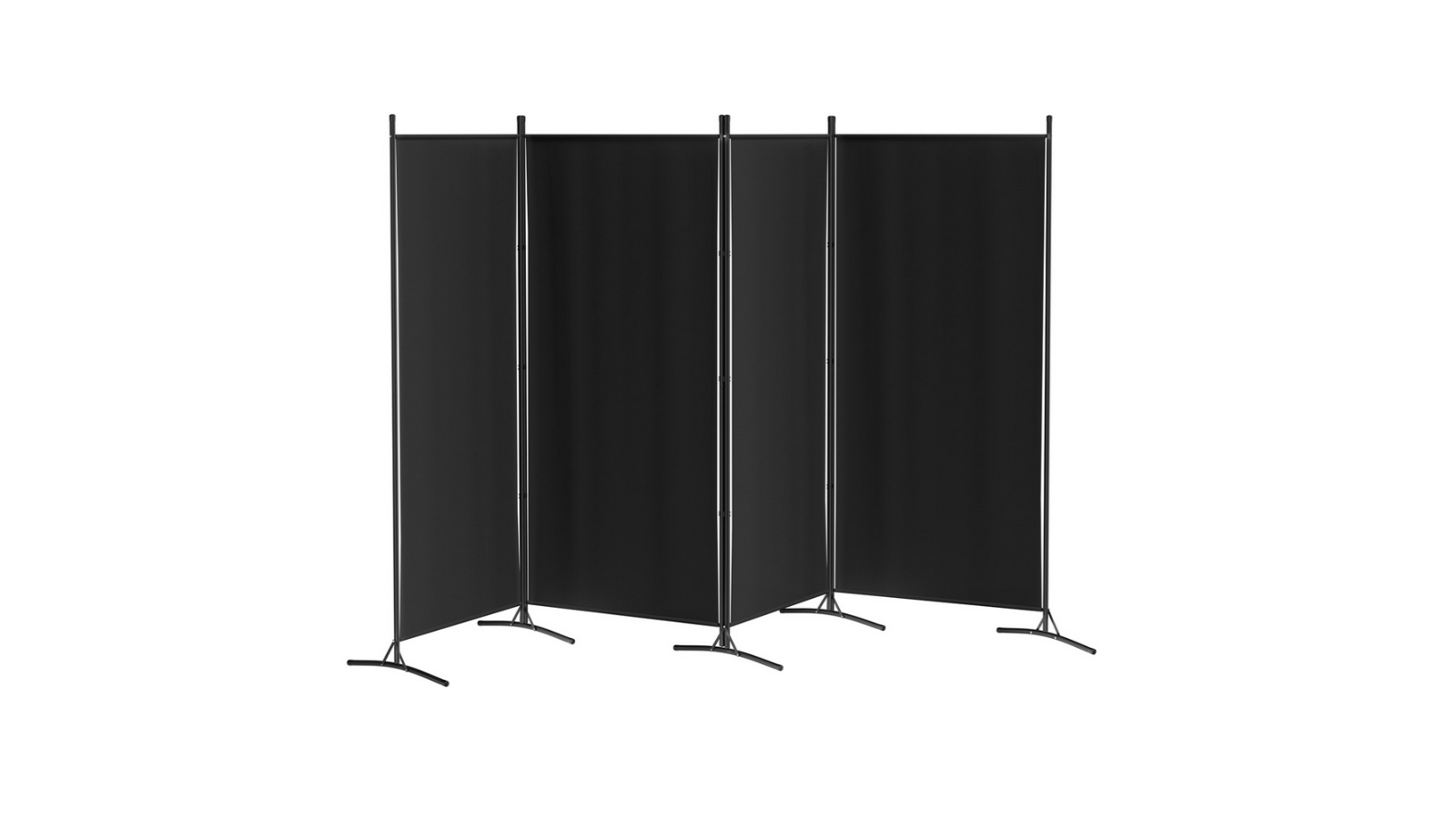Artiss 4-Panel Fabric Room Divider Screen - Black