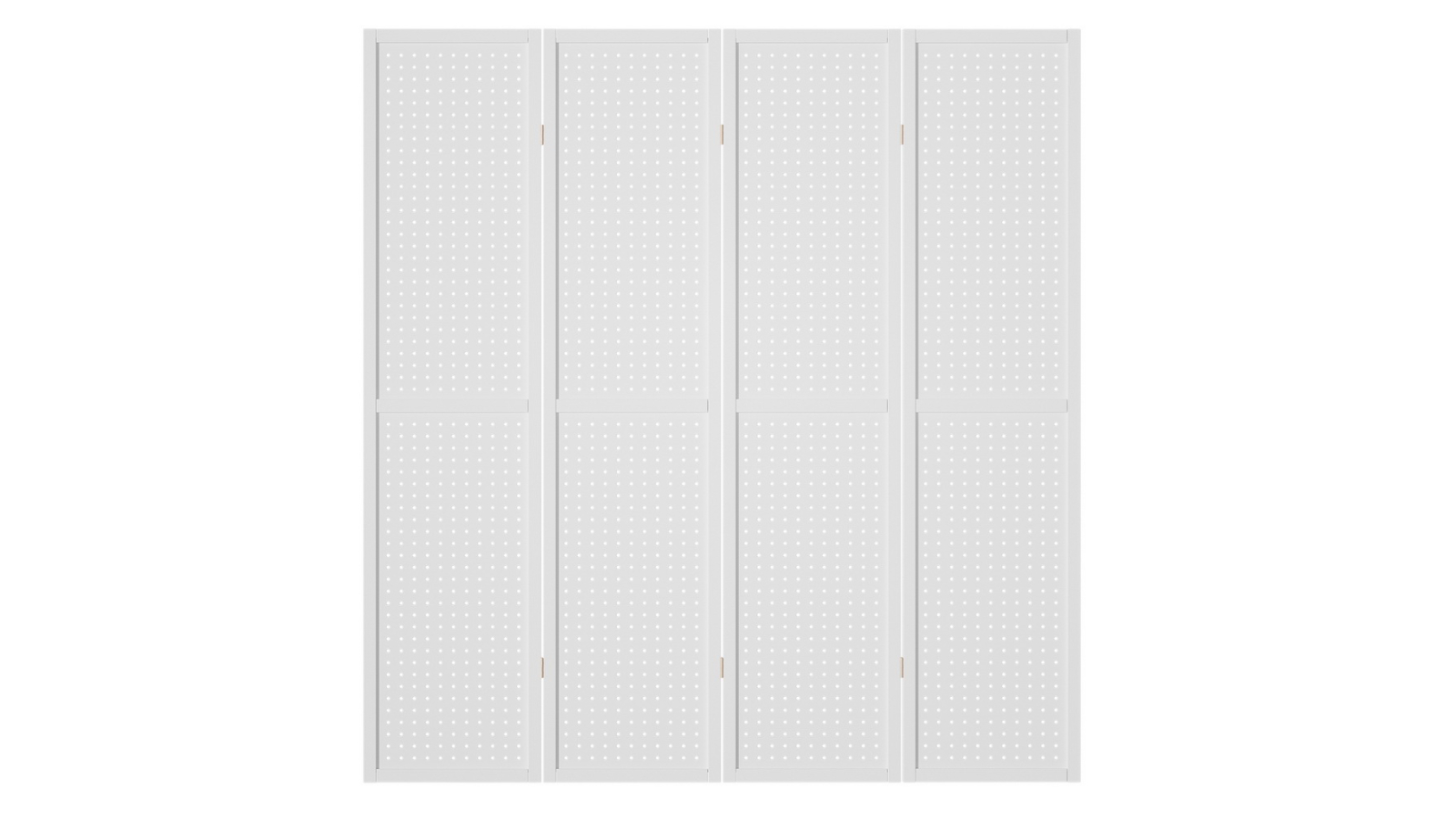 Artiss 4-Panel Pegboard Room Divider Screen - White