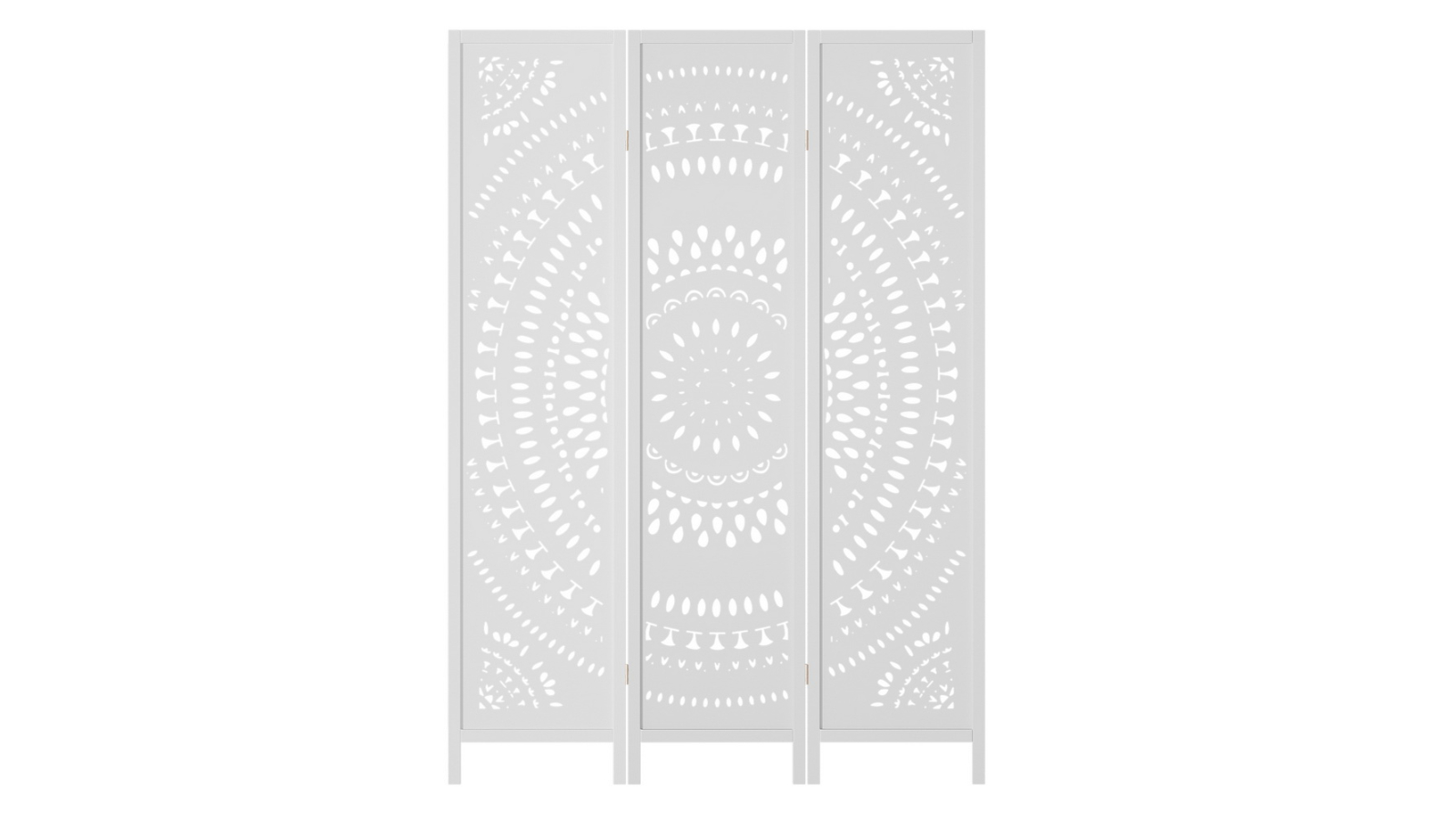 Artiss 3-Panel Circle Room Divider Screen - White