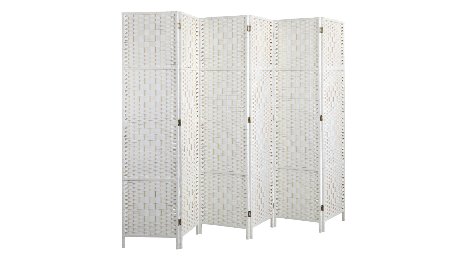 Oikiture White 6Panel Room Divider Harvey Norman