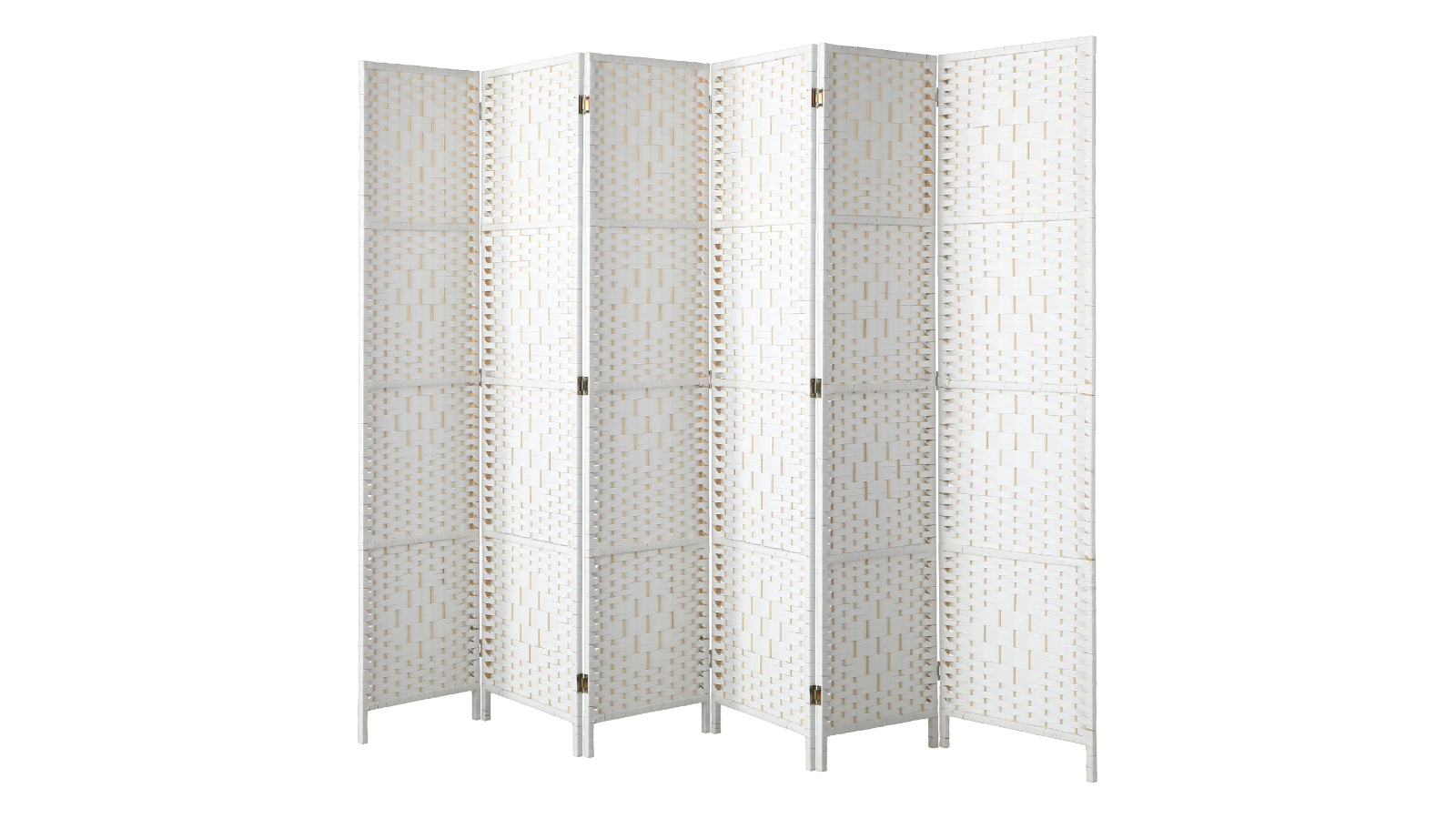 Oikiture White 6Panel Room Divider Harvey Norman