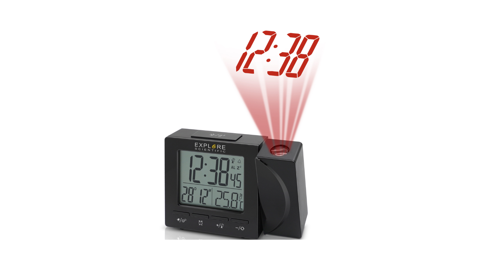 Explore Scientific RDP1001 Digital Projection Alarm Clock