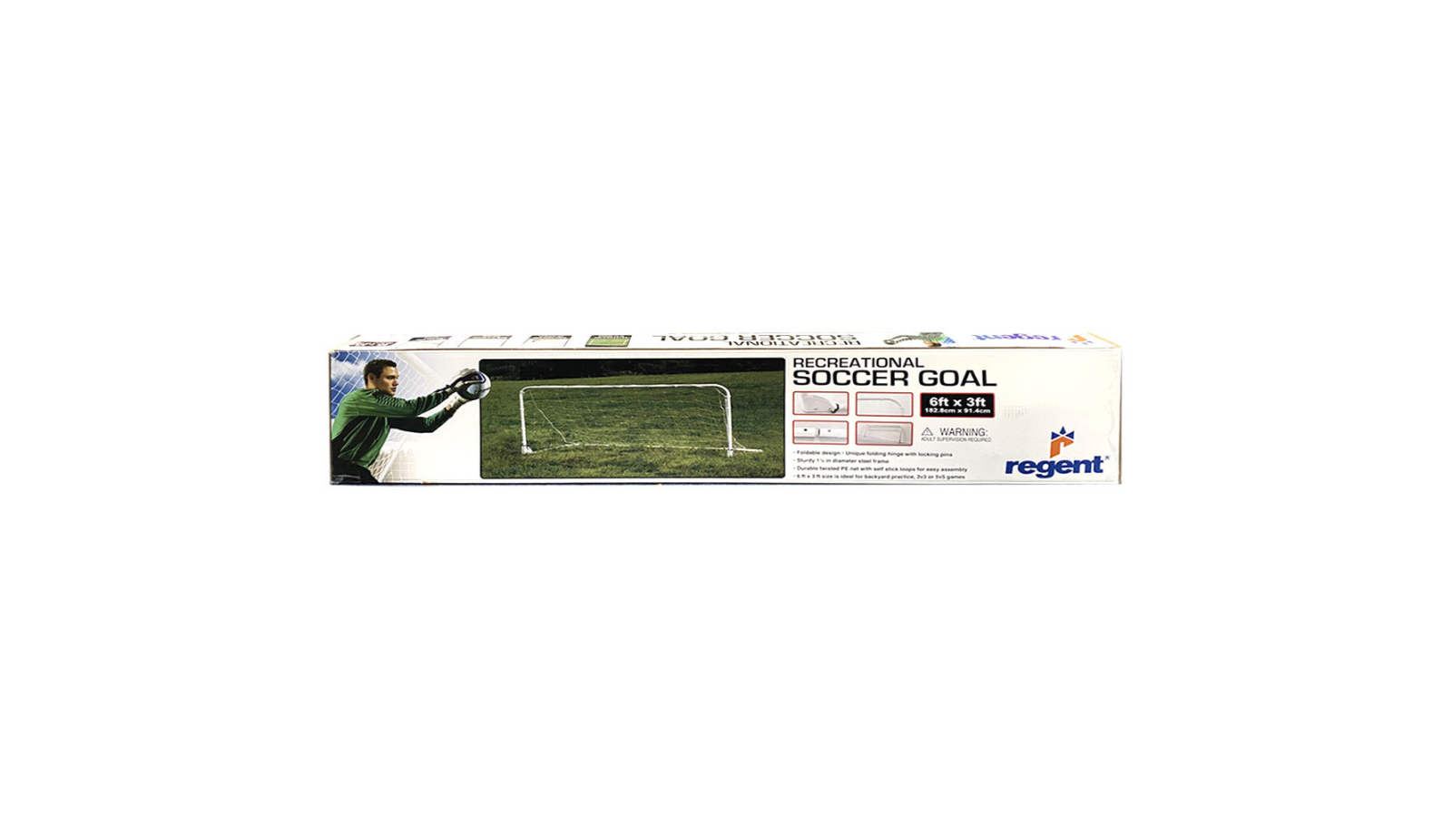 Regent Folding Recreational Soccer Goal Sports Game Net Goal - 6 x 3ft