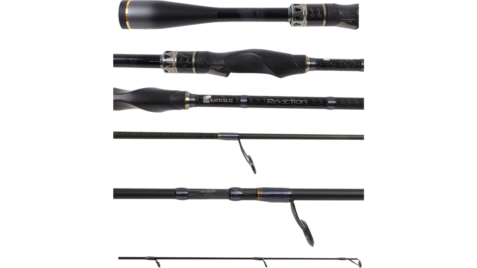 Samurai 2 Piece Reaction 181 Carbon Spin Very Fast Fishing Rod - 7ft/4inch