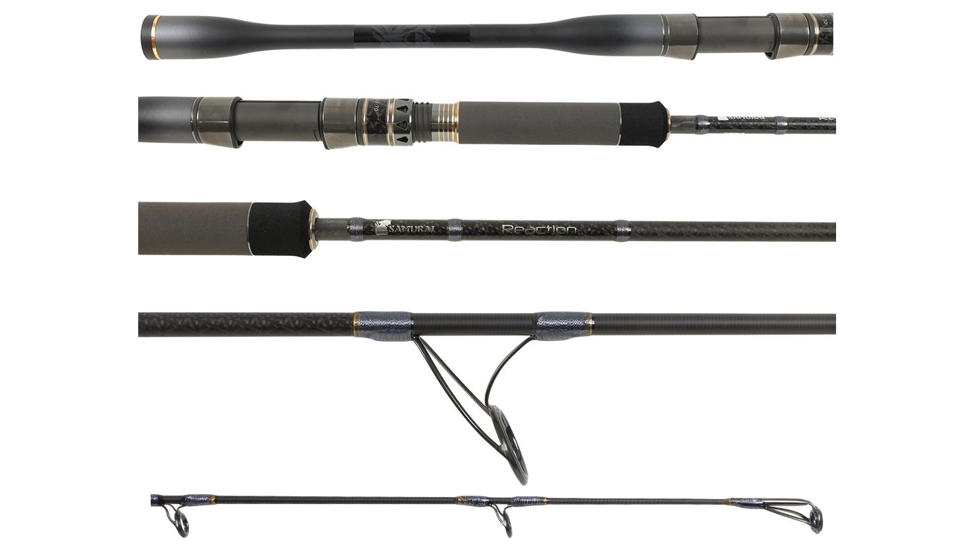 Samurai Reaction 502 7 ft 1.5-Piece Very Fast Spin Carbon Fishing Rod - 15 - 25lb