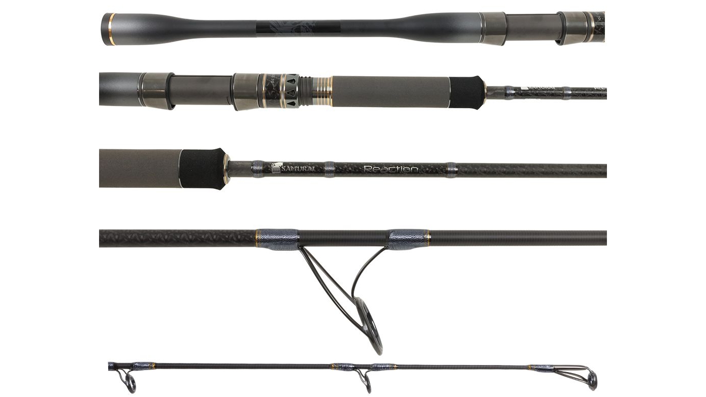 Samurai Reaction 602 7 ft 1.5-Piece Very Fast Spin Carbon Fishing Rod - 25 - 40lb