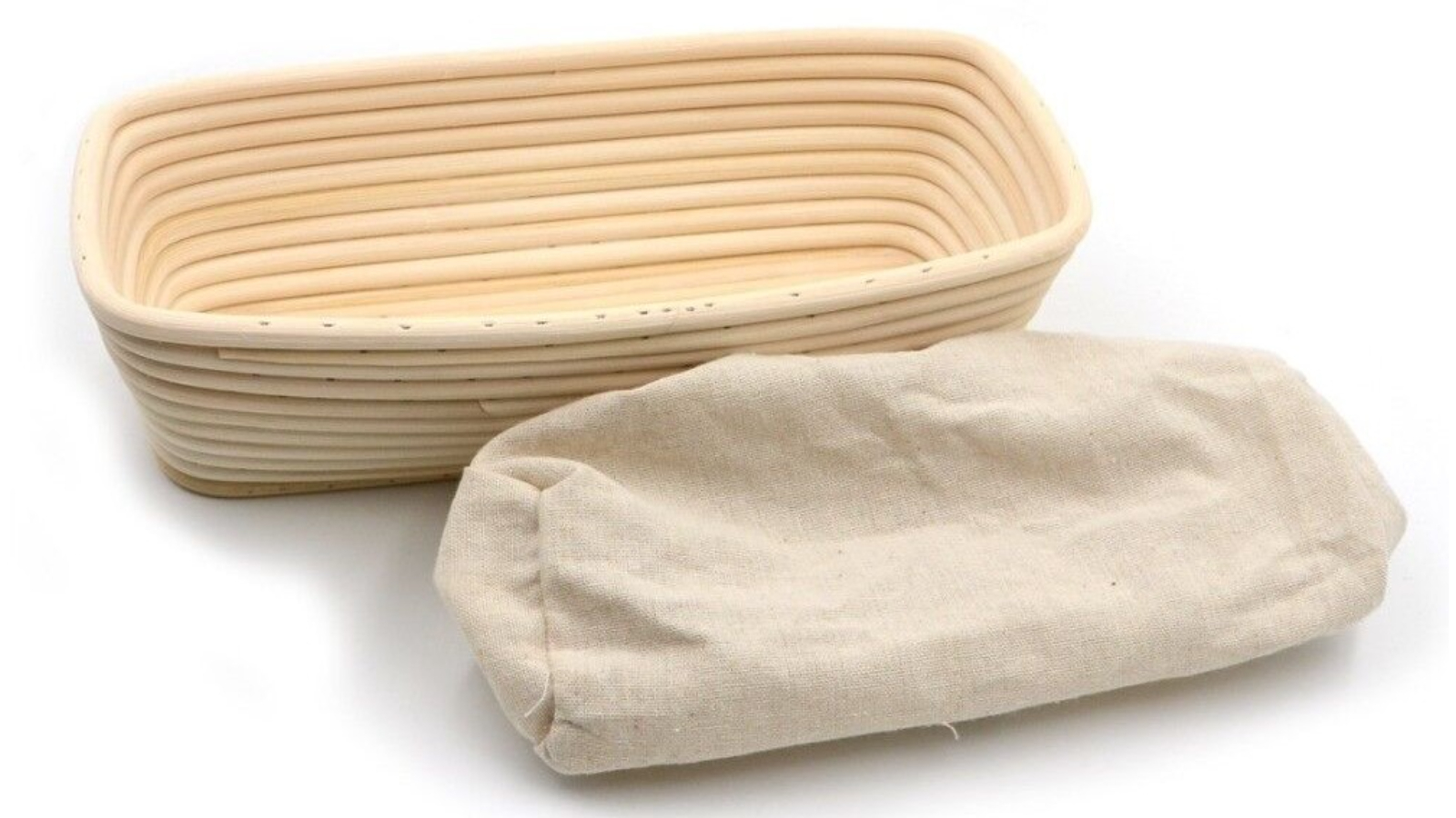 Brunswick Bakers Rectangle Bread Banneton with Lining - 32cm