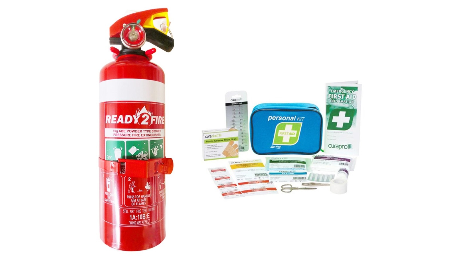 Ready2Fire Fire Extinguisher with First Aid Kit