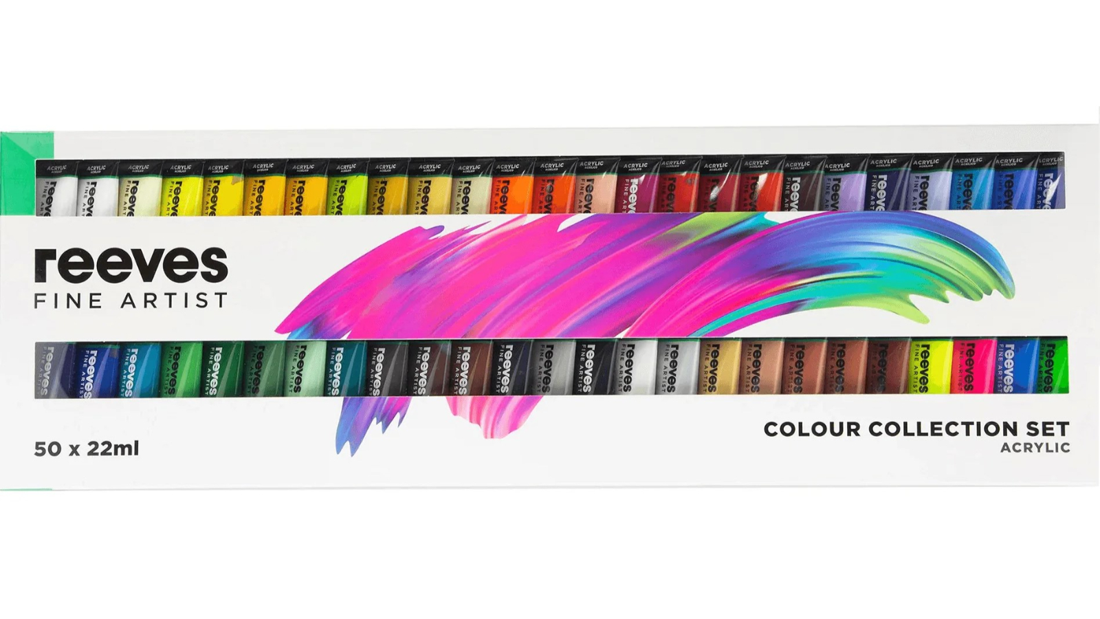 Reeves Set of 50 Artist Acrylic Paint Tube - 22ml