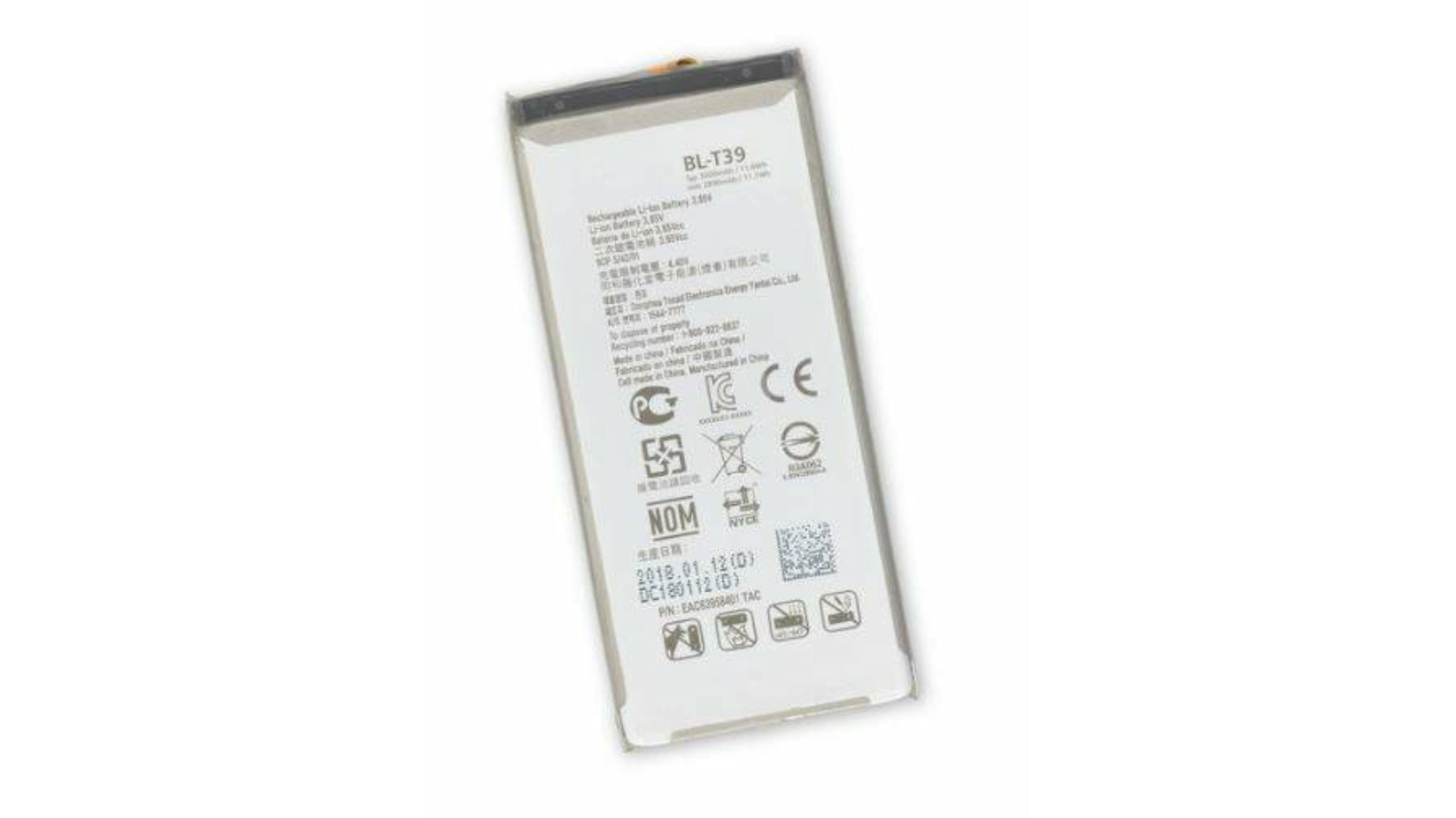 BatteryMate BMBtG7 Replacement Battery forLG G2, G3, G4, G5, G6, G7, V10, V20, V30, V30+, and V40