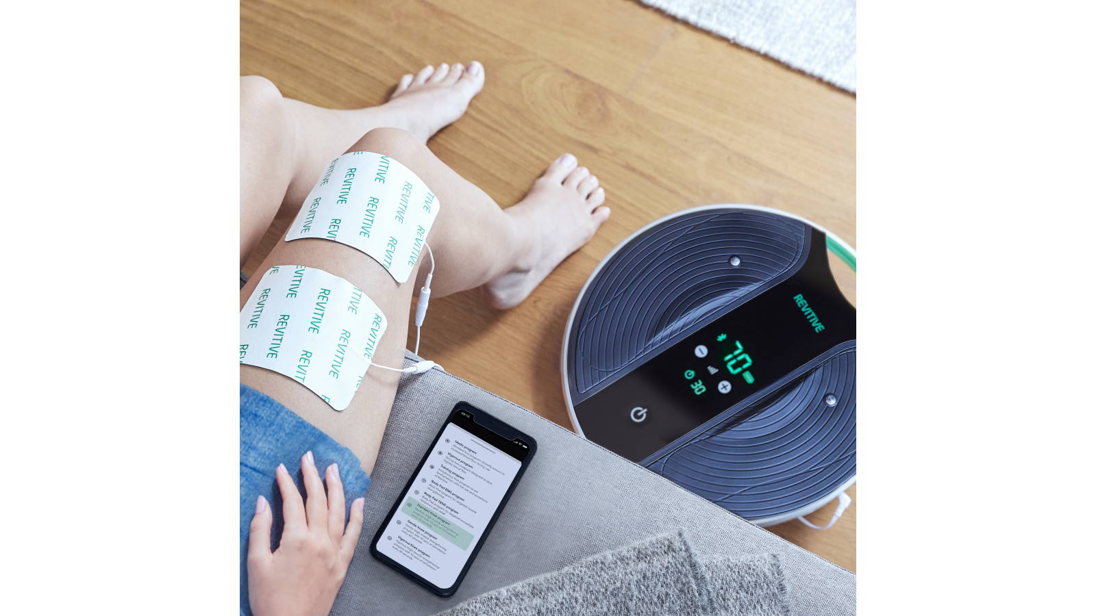 Revitive Medic Coach Smart Circulation Booster with Knee Therapy ...