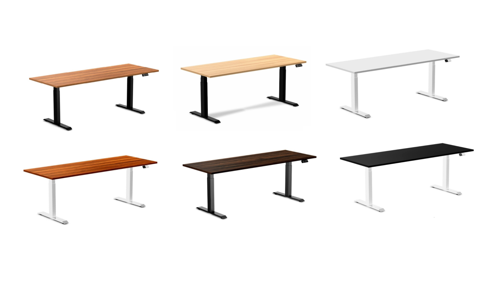 Desky Dual Melamine Sit Stand Desk