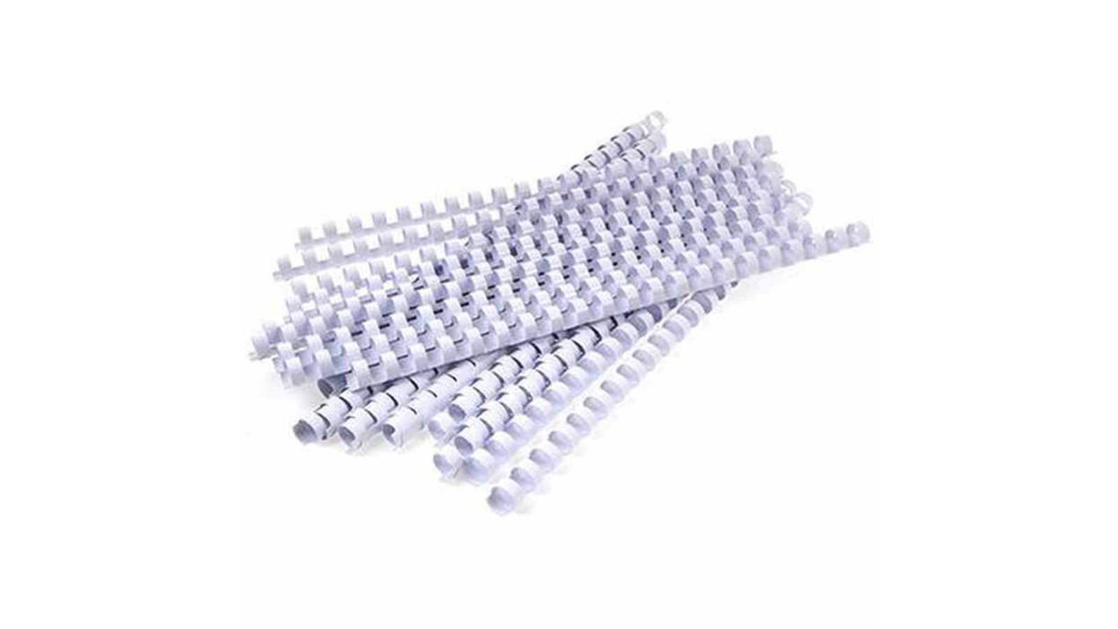 Rexel Pack of 100 1.6cm A4 Round 21 Loop Plastic Binding Comb - White
