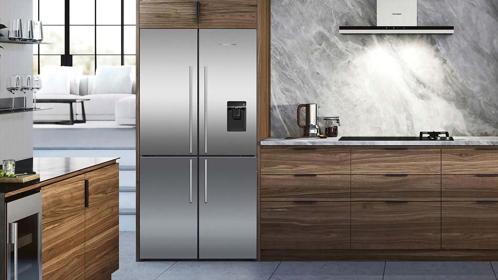 Fisher & Paykel 538L Quad Door Fridge with Ice & Water Dispenser