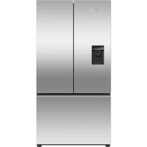 Fisher & Paykel 569L French Door Fridge with Ice & Water Dispenser - Stainless Steel