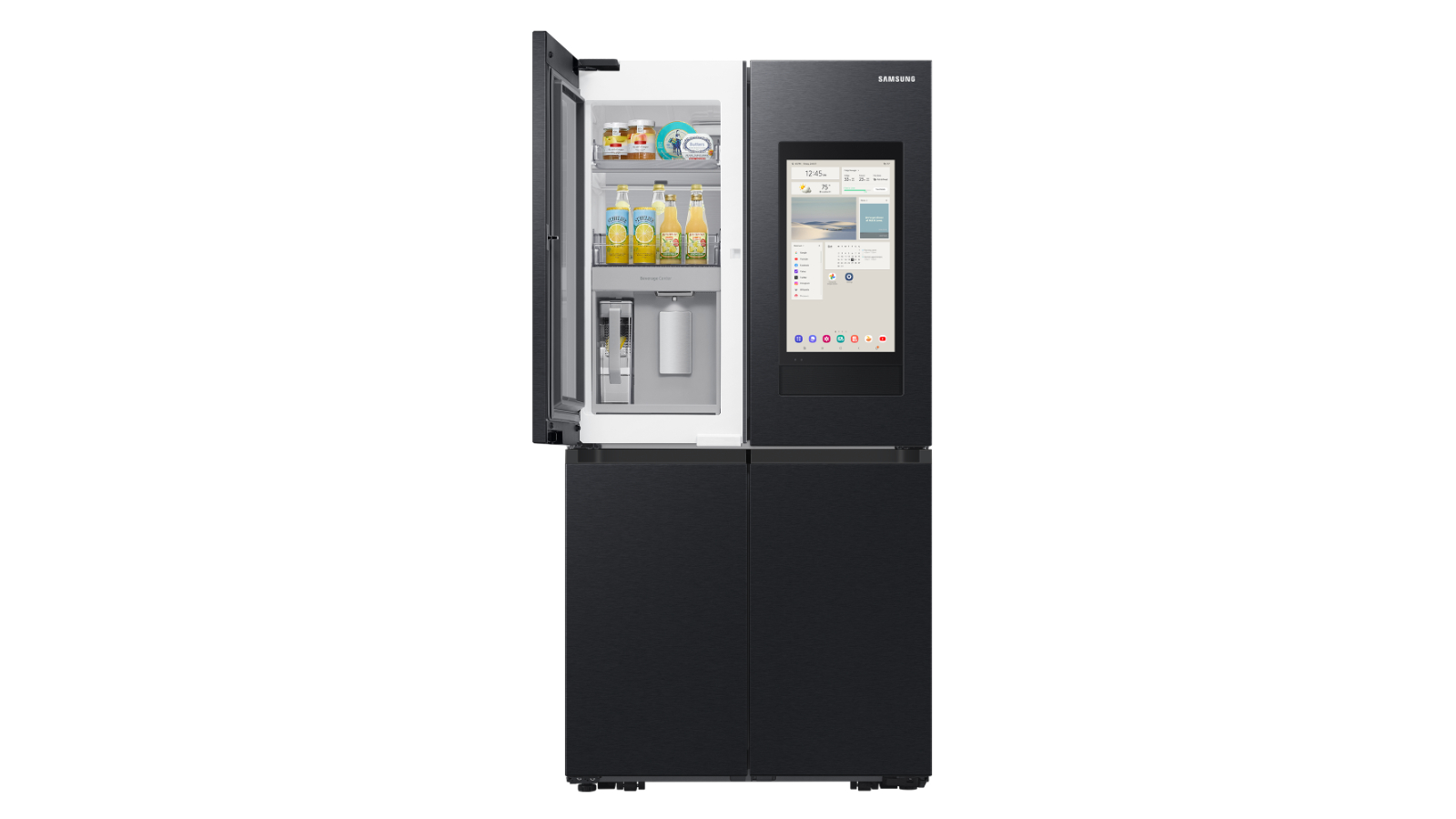 Samsung 636L AI Family Hub French Door Fridge with Internal Beverage Showcase