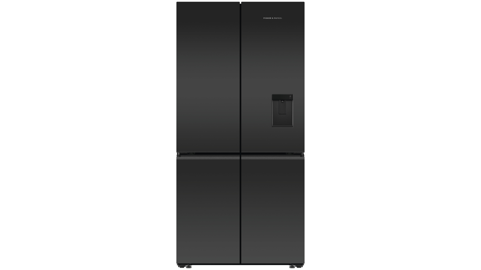 Fisher & Paykel 690L Series 7 Quad Door Refrigerator Freezer Ice & Water - Black