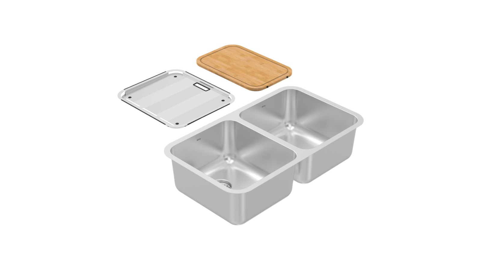 Abey Daintree Double Bowl Sink - Stainless Steel