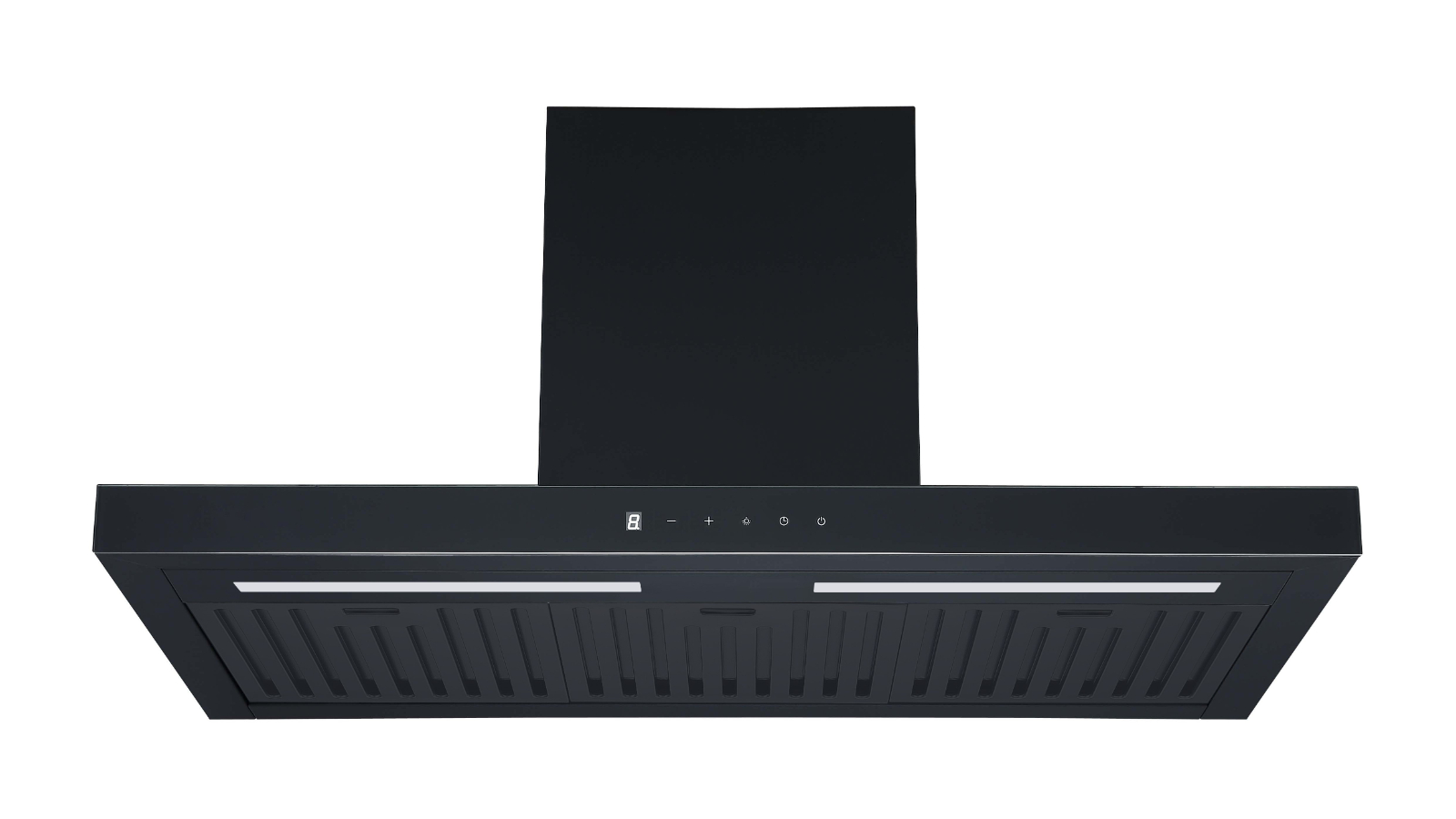 Euromaid 90cm Deluxe Flat Canopy Rangehood - Matte Black