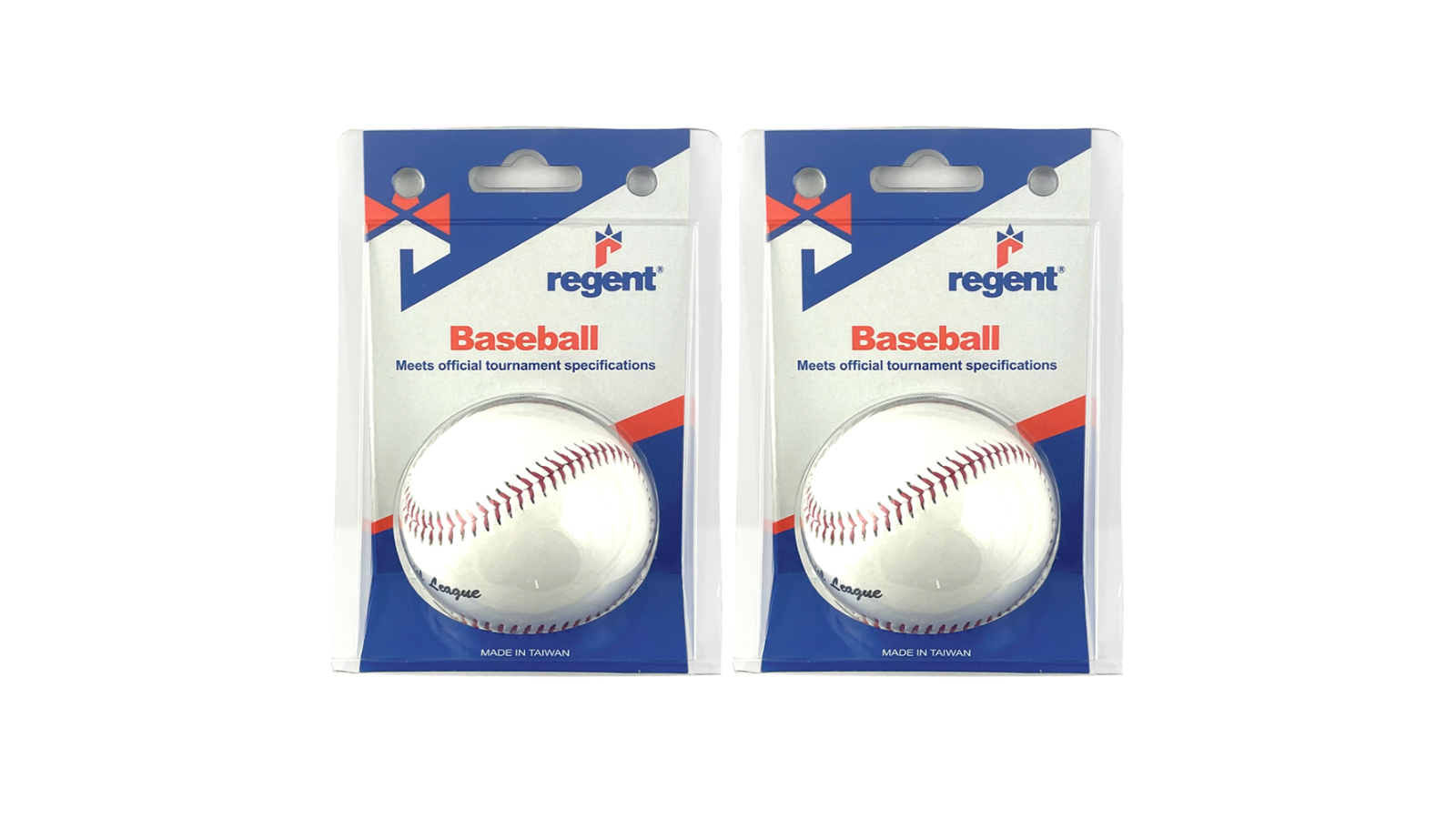 Regent Pack of 2 9inch Parahyde Baseballs Outdoor Sports Practice/Training Ball - White