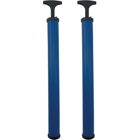 Regent Pack of 2 Double Action Air Pump Balls Inflator with Needles and Hose