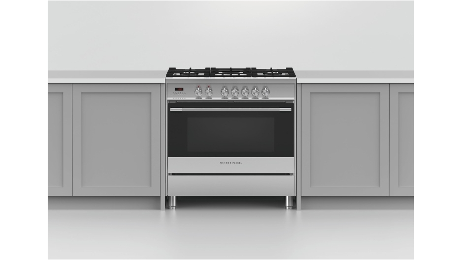Fisher & Paykel 900mm Freestanding Dual Fuel Cooker Harvey Norman