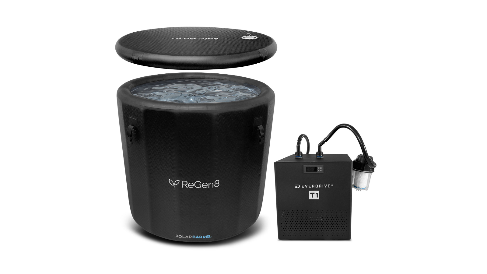 Regen8 PolarBarrel Cold Plunge Ice Bath with T1 Chiller Unit