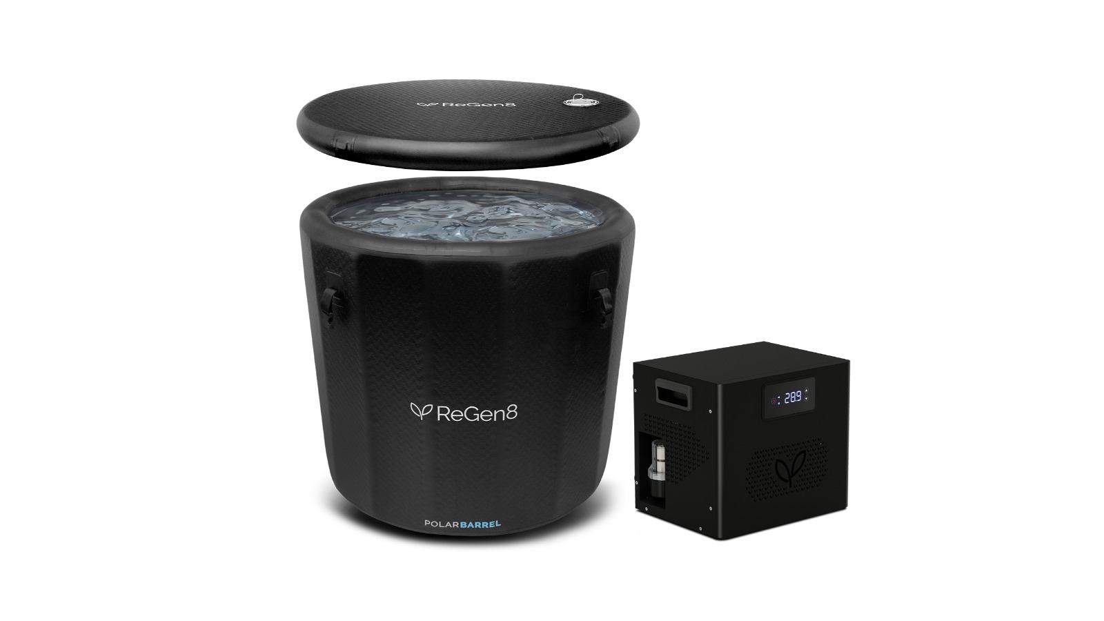 Regen8 PolarBarrel Cold Plunge Ice Bath with T1 Chiller Unit