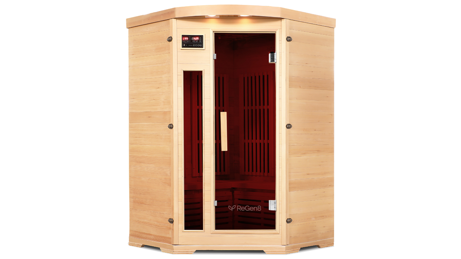ReGen8 Duo Corner 2-Person 2200W Infrared Sauna