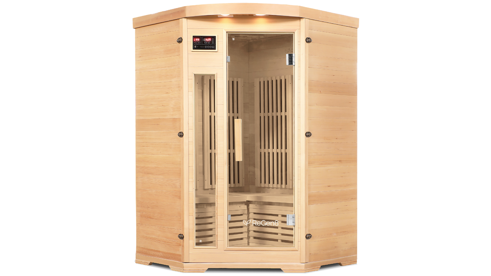 ReGen8 Duo Corner 2-Person 2200W Infrared Sauna