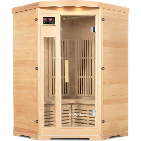 ReGen8 Duo Corner 2-Person 2200W Infrared Sauna