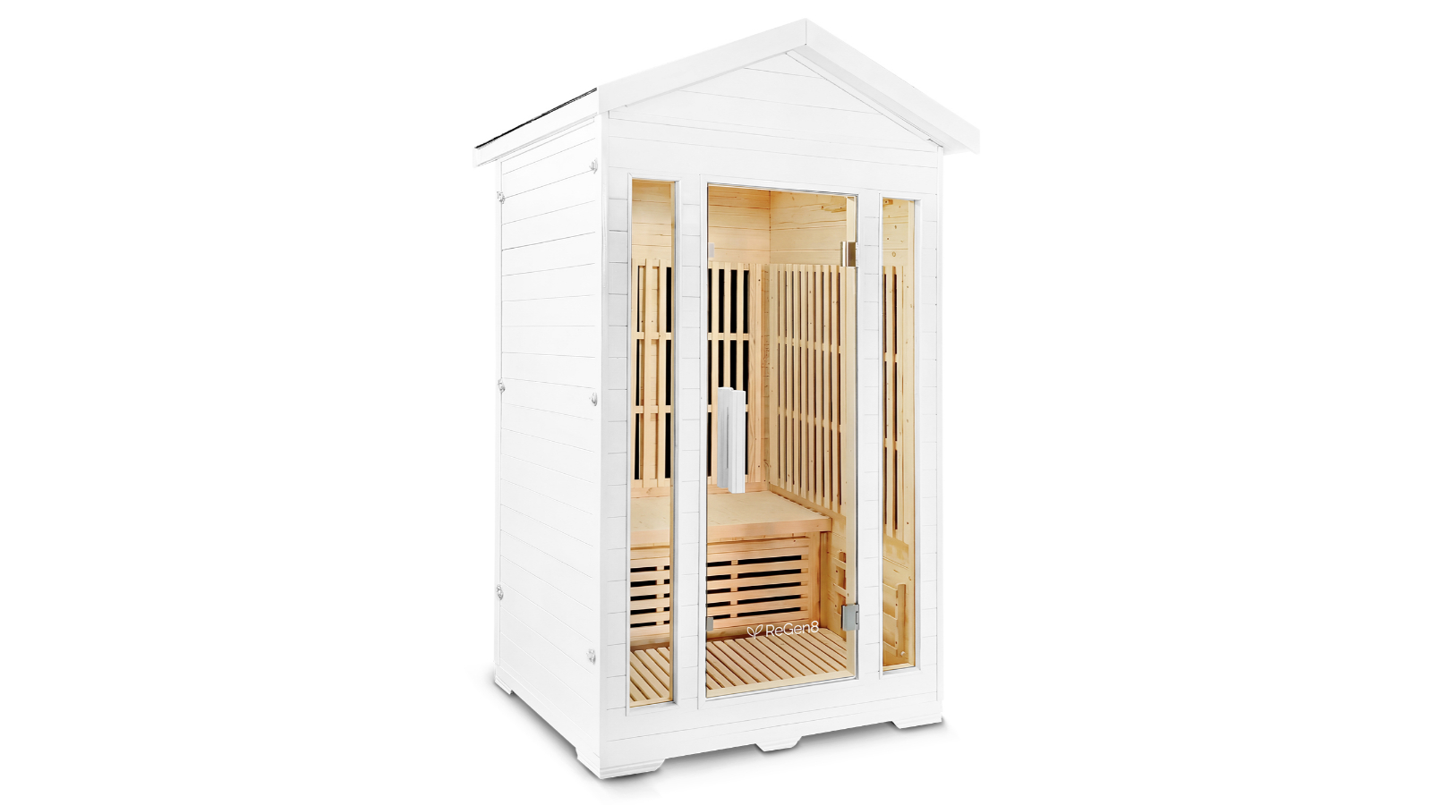 ReGen8 2200W Duo Outdoor Infrared Sauna - White