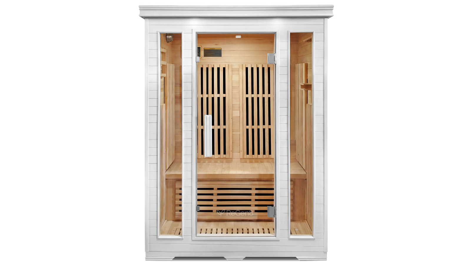 ReGen8 2-Person 2040W Infrared Sauna - White | Harvey Norman