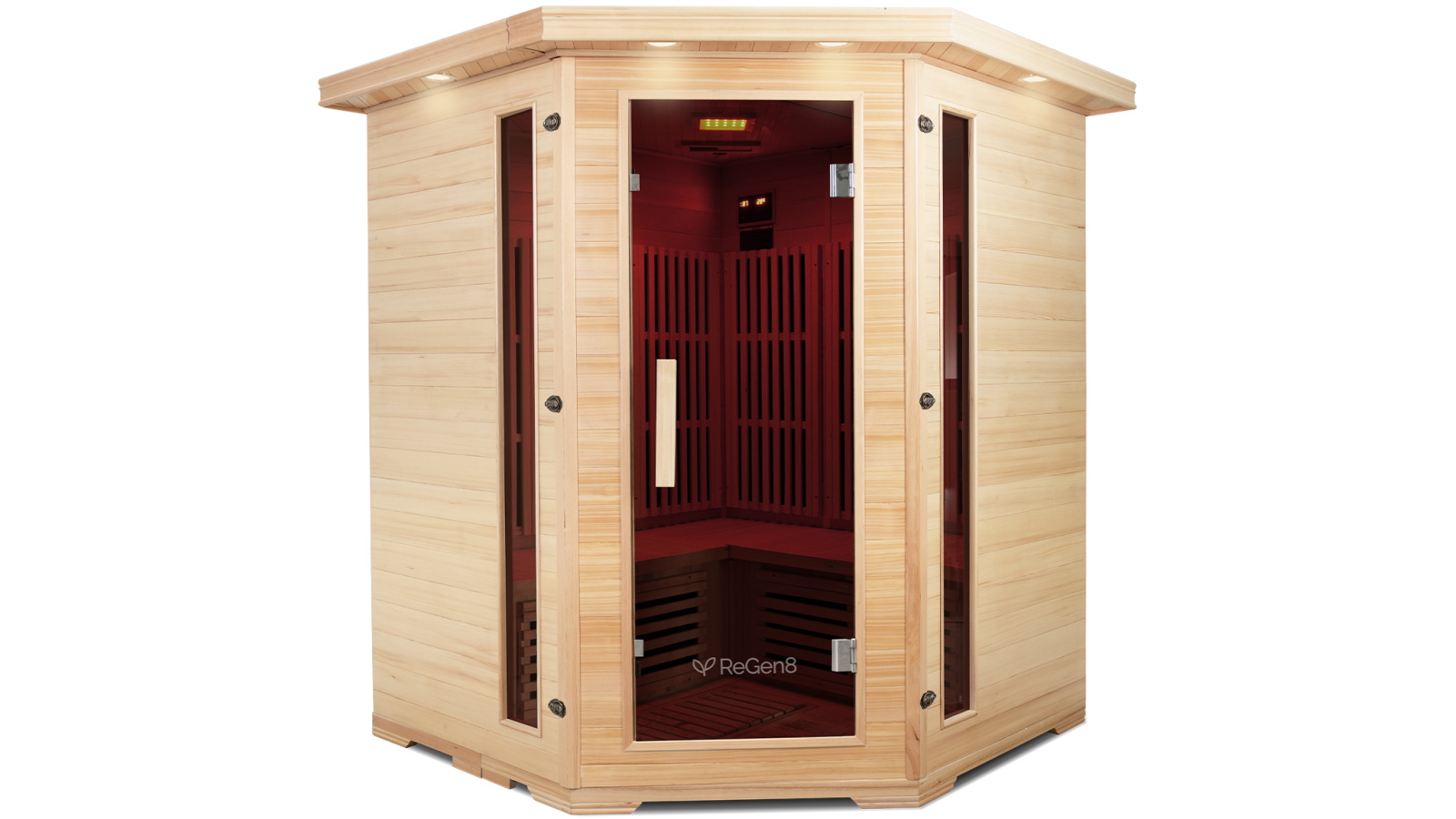 ReGen8 Quadro Corner 4-Person 2640W Infrared Sauna