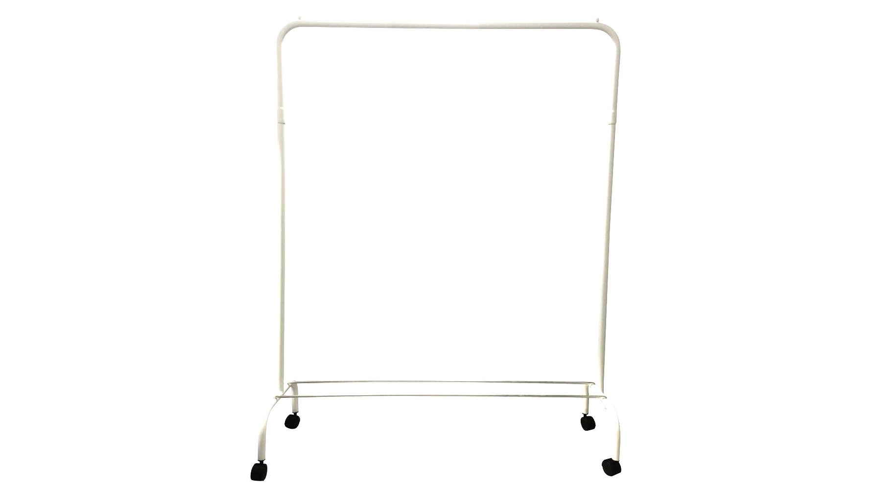 LT Williams Garment Rack with Castors - White