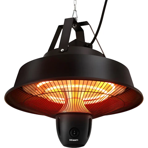 Devanti 2000W Ceiling Mounted Electric Patio Heater with Remote